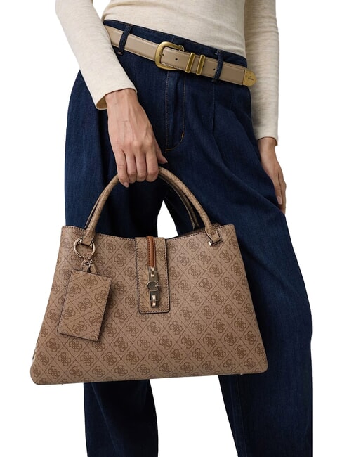 YVONNE LOGO Sac &agrave; main avec bandouli&egrave;re LOGO DE LAIT - Sacs pour Femme