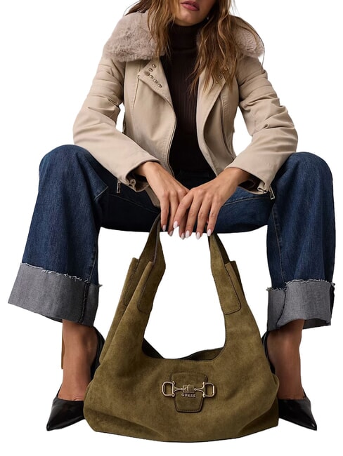 SUNSET sac bandouli&egrave;re Olives - Sacs pour Femme