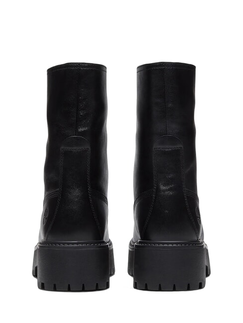 STONE STREET bottines en cuir noir pleine fleur - Chaussures Femme