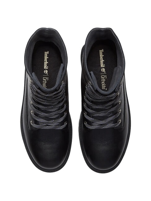 STONE STREET bottines en cuir noir pleine fleur - Chaussures Femme