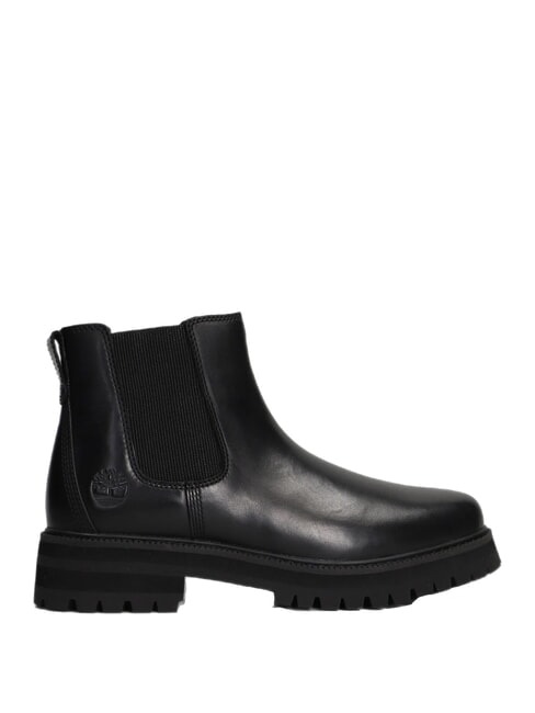 BRITTON DRIVE bottines en cuir noir pleine fleur - Chaussures Femme