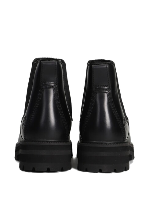 BRITTON DRIVE bottines en cuir noir pleine fleur - Chaussures Femme