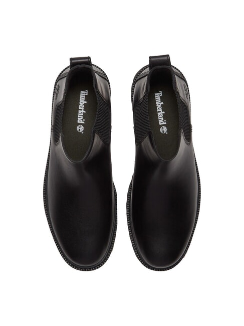 BRITTON DRIVE bottines en cuir noir pleine fleur - Chaussures Femme