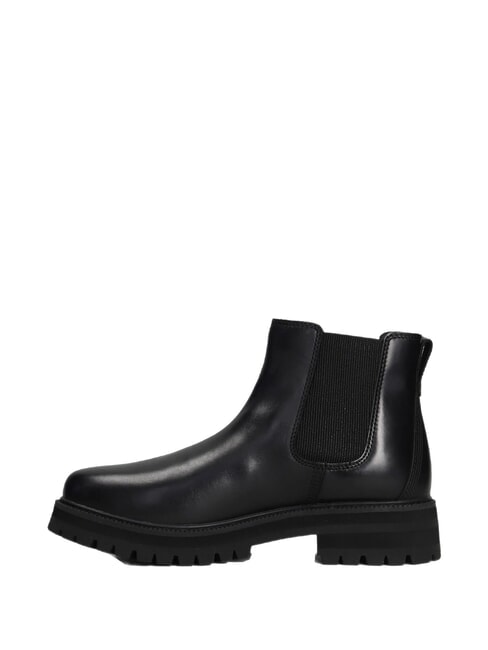 BRITTON DRIVE bottines en cuir noir pleine fleur - Chaussures Femme