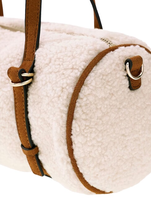 TAYLOR Sac &agrave; main avec bandouli&egrave;re blanc cass&eacute;/cognac - Sacs pour Femme