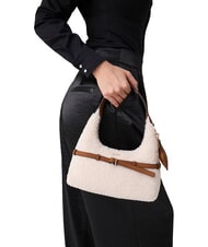 GUESS TAYLOR Sac &agrave; main blanc cass&eacute;/cognac - Sacs pour Femme - 2