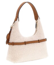 GUESS TAYLOR Sac &agrave; main blanc cass&eacute;/cognac - Sacs pour Femme - 3