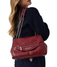 GUESS ANTONIA Sac bandouli&egrave;re &agrave; double poign&eacute;e ROUGE - Sacs pour Femme - 2