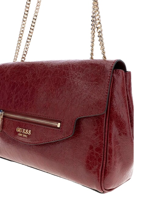 ANTONIA Sac bandouli&egrave;re &agrave; double poign&eacute;e ROUGE - Sacs pour Femme