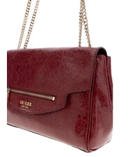 GUESS ANTONIA Sac bandouli&egrave;re &agrave; double poign&eacute;e ROUGE - Sacs pour Femme - 4