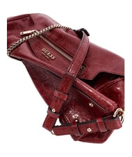 GUESS ANTONIA Sac bandouli&egrave;re &agrave; double poign&eacute;e ROUGE - Sacs pour Femme - 6