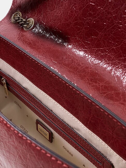 ANTONIA Sac bandouli&egrave;re &agrave; double poign&eacute;e ROUGE - Sacs pour Femme