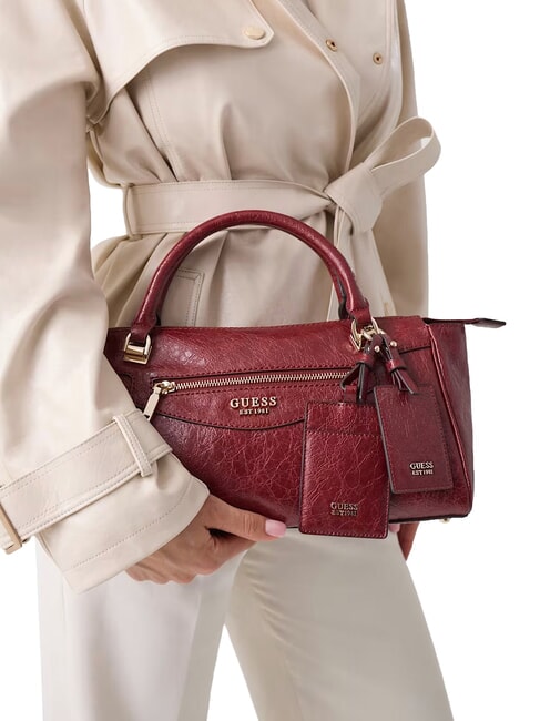 ANTONIA Sac &agrave; main avec bandouli&egrave;re ROUGE - Sacs pour Femme