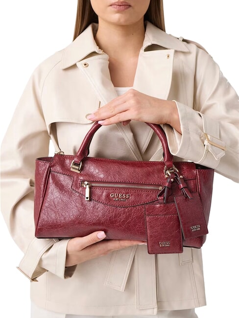 ANTONIA Sac &agrave; main avec bandouli&egrave;re ROUGE - Sacs pour Femme