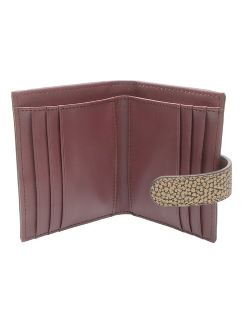 BRUNCH Portefeuille compact naturel op/merlot - Portefeuilles Femme