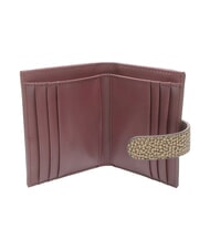 BORBONESE BRUNCH Portefeuille compact naturel op/merlot - Portefeuilles Femme - 2
