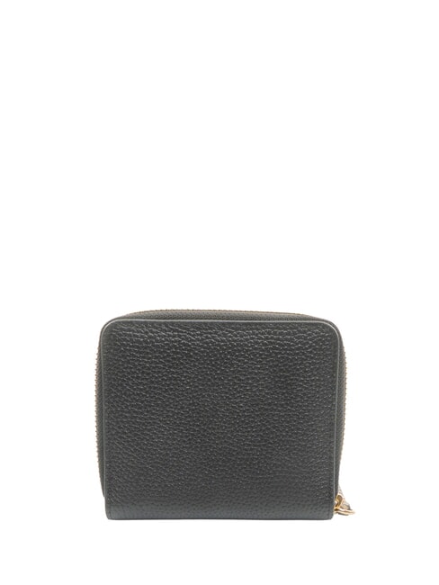 BIRDIE Portefeuille en cuir moyen op noir / naturel - Portefeuilles Femme
