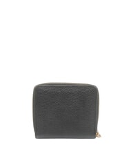 BORBONESE BIRDIE Portefeuille en cuir moyen op noir / naturel - Portefeuilles Femme - 3
