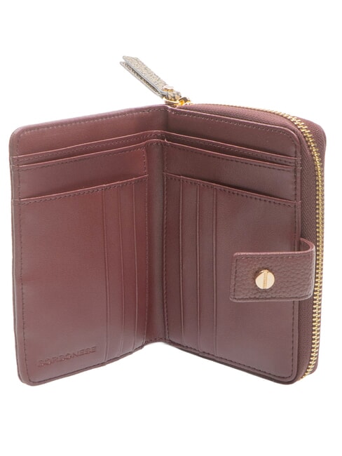 BIRDIE Portefeuille en cuir moyen merlot/naturel op - Portefeuilles Femme