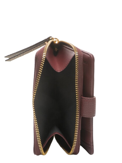 BIRDIE Portefeuille en cuir moyen merlot/naturel op - Portefeuilles Femme