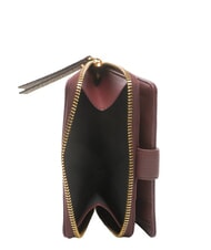 BORBONESE BIRDIE Portefeuille en cuir moyen merlot/naturel op - Portefeuilles Femme - 4