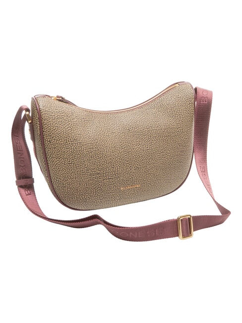BRUNCH Sac &agrave; bandouli&egrave;re Luna Bag naturel op/merlot - Sacs pour Femme