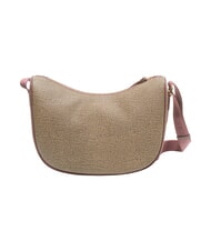 BORBONESE BRUNCH Sac &agrave; bandouli&egrave;re Luna Bag naturel op/merlot - Sacs pour Femme - 4