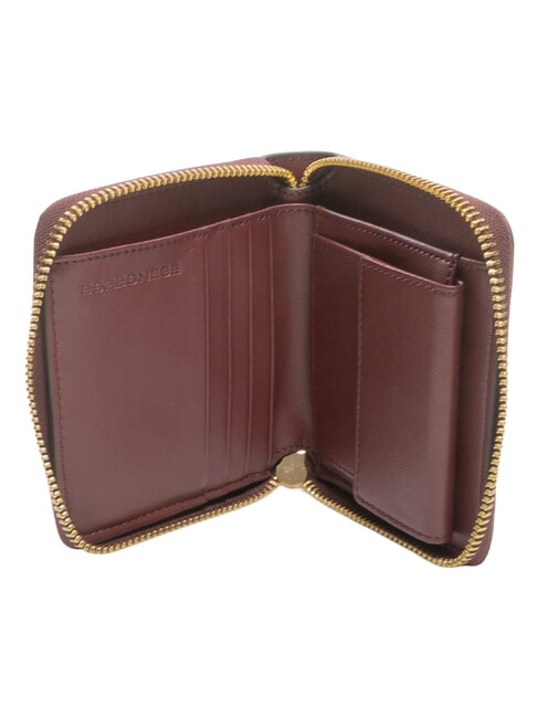 BIRDIE Portefeuille en cuir moyen merlot/naturel op - Portefeuilles Femme