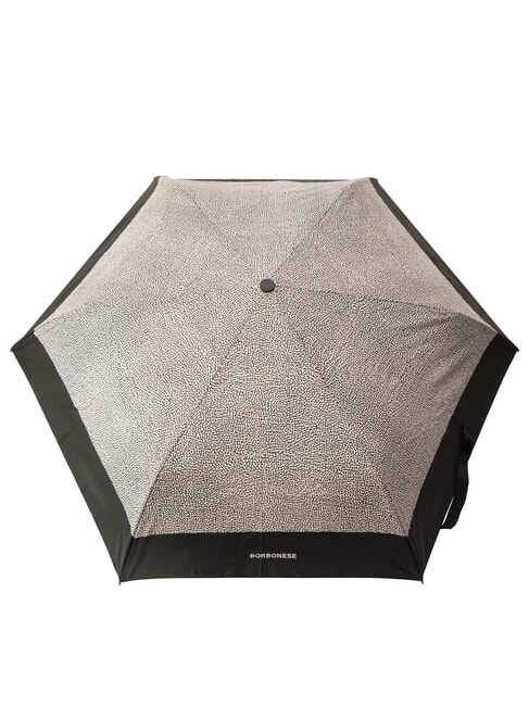 LOGO Mini parapluie manuel op noir / naturel - Parapluies