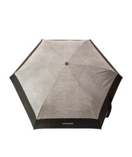 BORBONESE LOGO Mini parapluie manuel op noir / naturel - Parapluies - 2