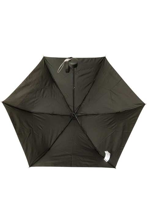 LOGO Mini parapluie manuel op noir / naturel - Parapluies