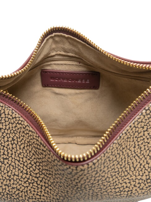 BRUNCH Sac &agrave; bandouli&egrave;re naturel op/merlot - Sacs pour Femme