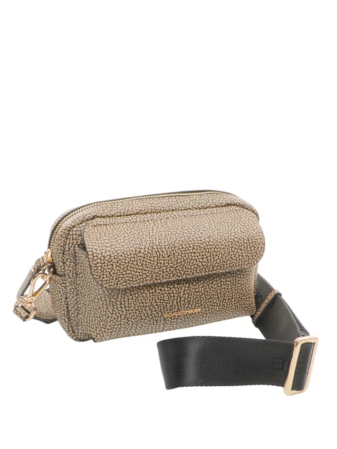 NODI Mini sac bandouli&egrave;re op naturel / noir - Sacs pour Femme