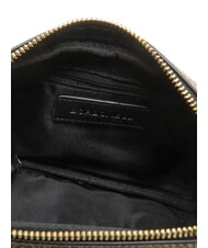 BORBONESE NODI Mini sac bandouli&egrave;re op naturel / noir - Sacs pour Femme - 5