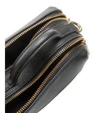 BORBONESE TRUNK BAGS Sac &agrave; main avec bandouli&egrave;re op noir / naturel - Sacs pour Femme - 5