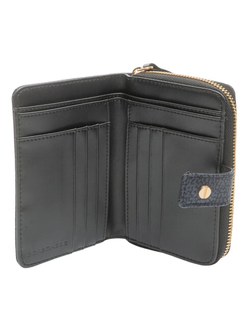 FLEXOS SOFT Portefeuille moyen Noir - Portefeuilles Femme
