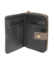 BORBONESE FLEXOS SOFT Portefeuille moyen op naturel / noir - Portefeuilles Femme - 2