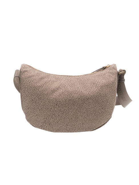 LUNA FLEXOS ZIP sac bandouli&egrave;re naturel op/brun fonc&eacute; - Sacs pour Femme