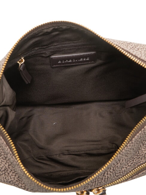 LUNA FLEXOS ZIP sac bandouli&egrave;re naturel op/brun fonc&eacute; - Sacs pour Femme