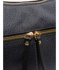 BORBONESE LUNA FLEXOS ZIP sac bandouli&egrave;re Noir - Sacs pour Femme - 3