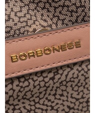BORBONESE LUNA DOWNTOWN Sac bandouli&egrave;re ajustable op/poudre naturelle - Sacs pour Femme - 3