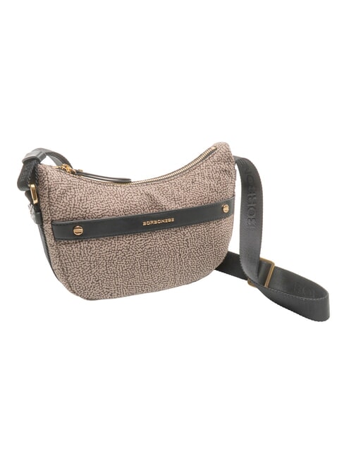 LUNA DOWNTOWN Mini sac bandouli&egrave;re op naturel / noir - Sacs pour Femme