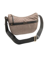 BORBONESE LUNA DOWNTOWN Sac bandouli&egrave;re ajustable op naturel / noir - Sacs pour Femme - 2