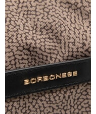 BORBONESE LUNA DOWNTOWN Sac bandouli&egrave;re ajustable op naturel / noir - Sacs pour Femme - 3