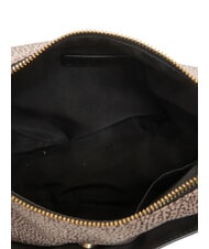 BORBONESE LUNA DOWNTOWN Sac bandouli&egrave;re ajustable op naturel / noir - Sacs pour Femme - 5