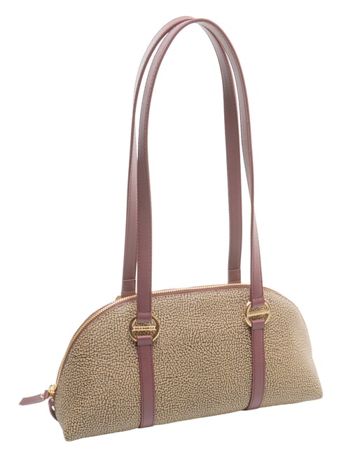 OUTLINE sac bandouli&egrave;re naturel op/merlot - Sacs pour Femme