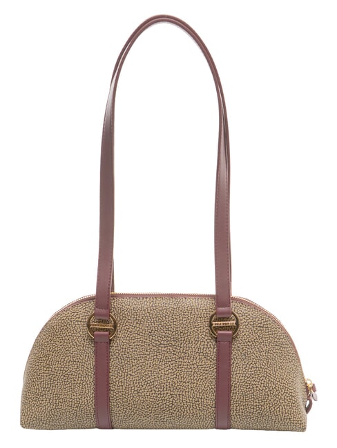 OUTLINE sac bandouli&egrave;re naturel op/merlot - Sacs pour Femme