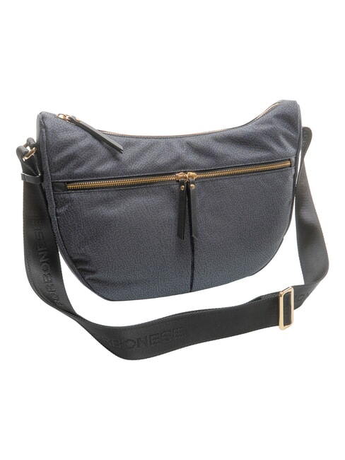 LUNA FLEXOS ZIP Sac bandouli&egrave;re ajustable Noir - Sacs pour Femme