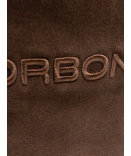 BORBONESE SUEDE LOGO sac &agrave; main t&ecirc;te noire - Sacs pour Femme - 3