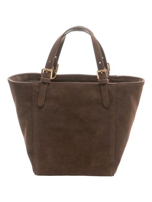 SUEDE LOGO sac &agrave; main t&ecirc;te noire - Sacs pour Femme